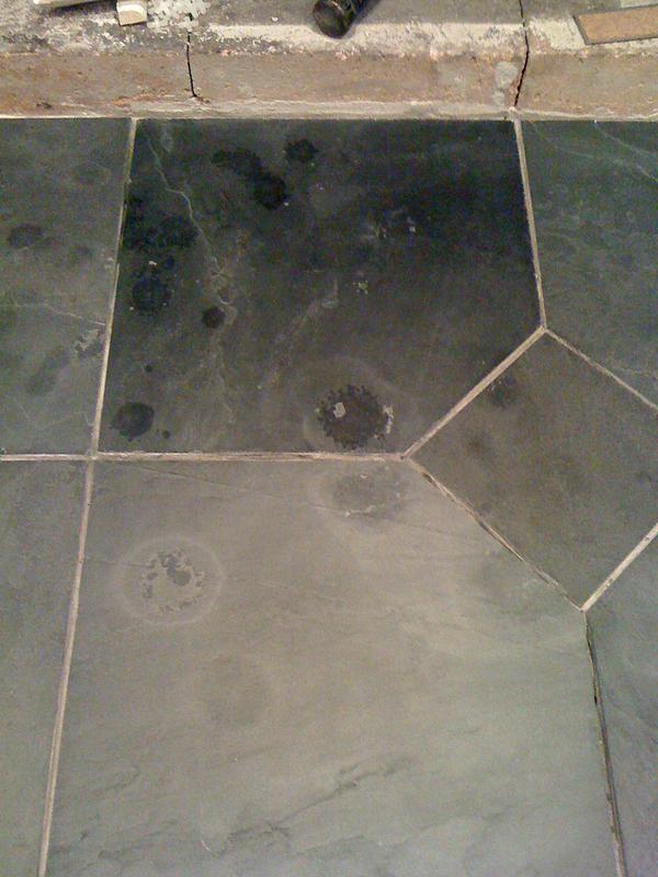 slate hearth ready for sealing Community Forums